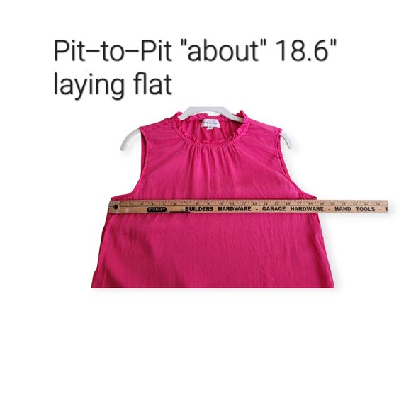 Anthropologie Cloth & Stone Fuchsia **Tencel Sleeveless Top** S - Picture 9 of 13